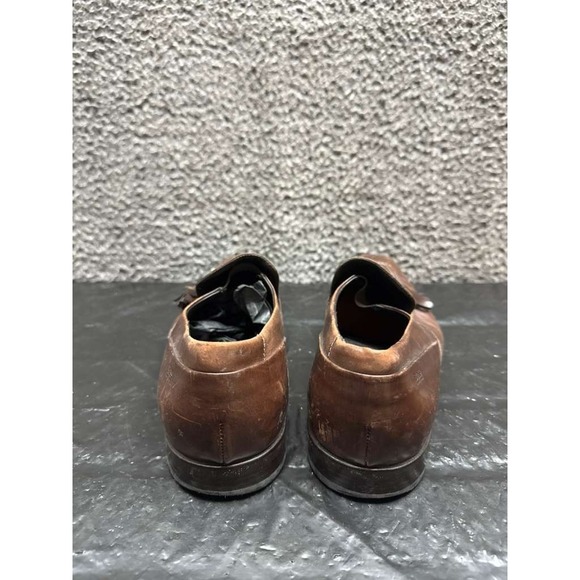 Boss Hugo Boss Tasseled Calfskin Leather Slip-On Loafers Brown‎ Mens Size 8.5 US main image 4